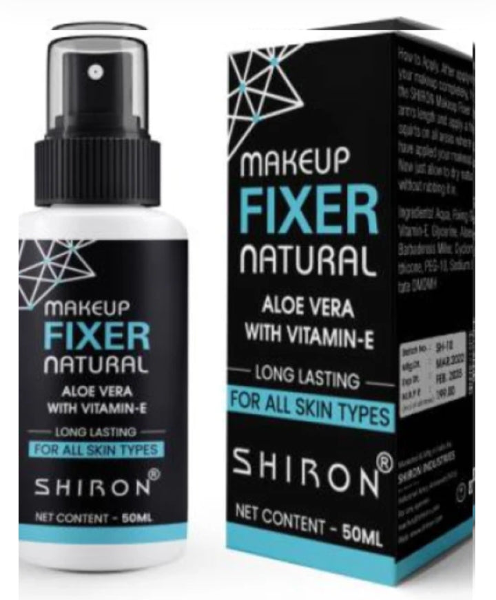 Long Lasting Make Up Fixer Setting Spray With Aloe Vera and Vitamin E Primer