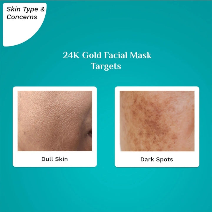 24K Gold Facial Mask - 50gm
Make The Golden Glow Yours