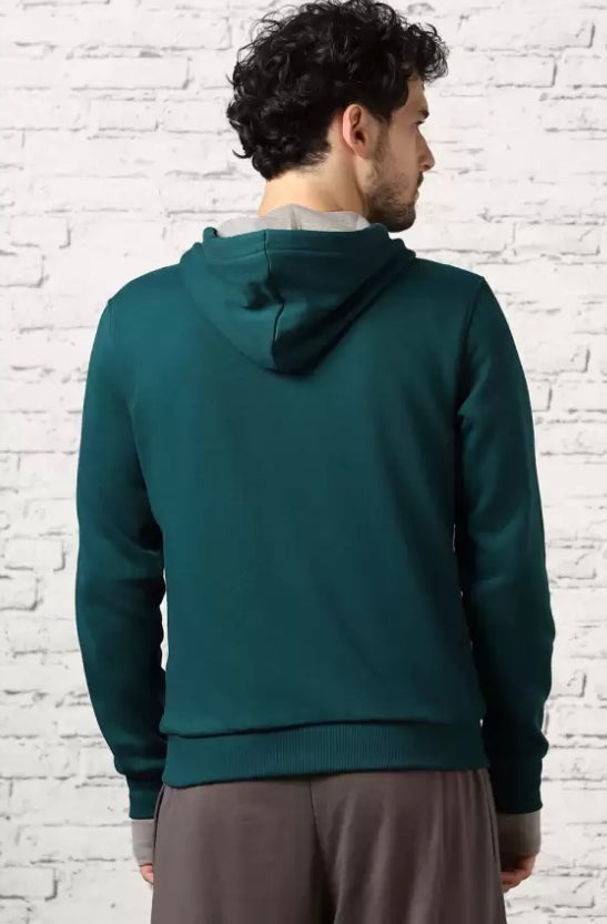 Mens full sleeve solid hoodie sweatshirt