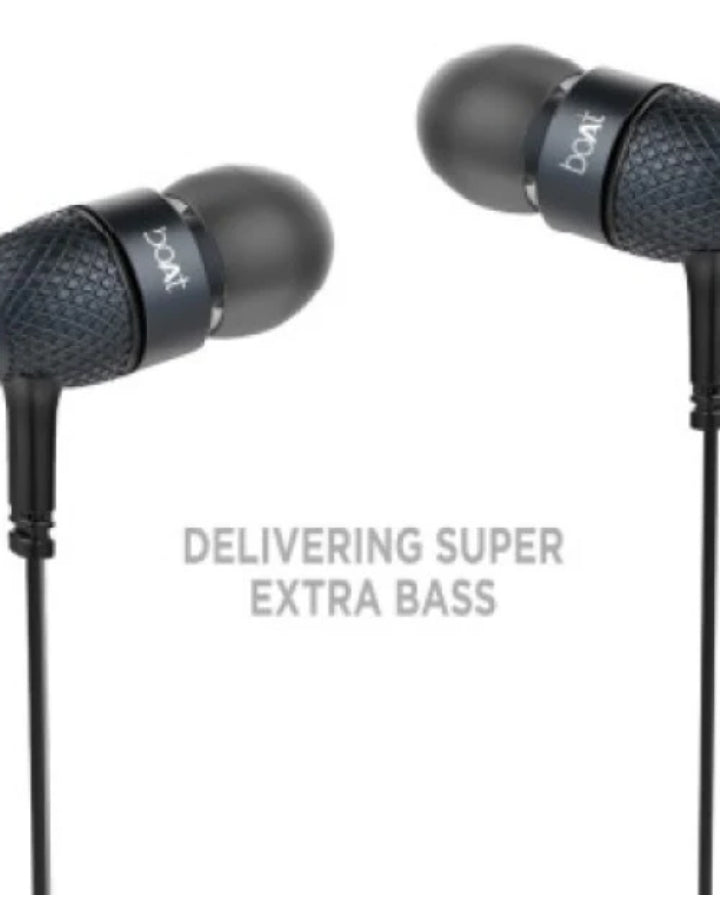 Super EXTRA BASS HEADS 225 WIRED WITH MIC (Black)