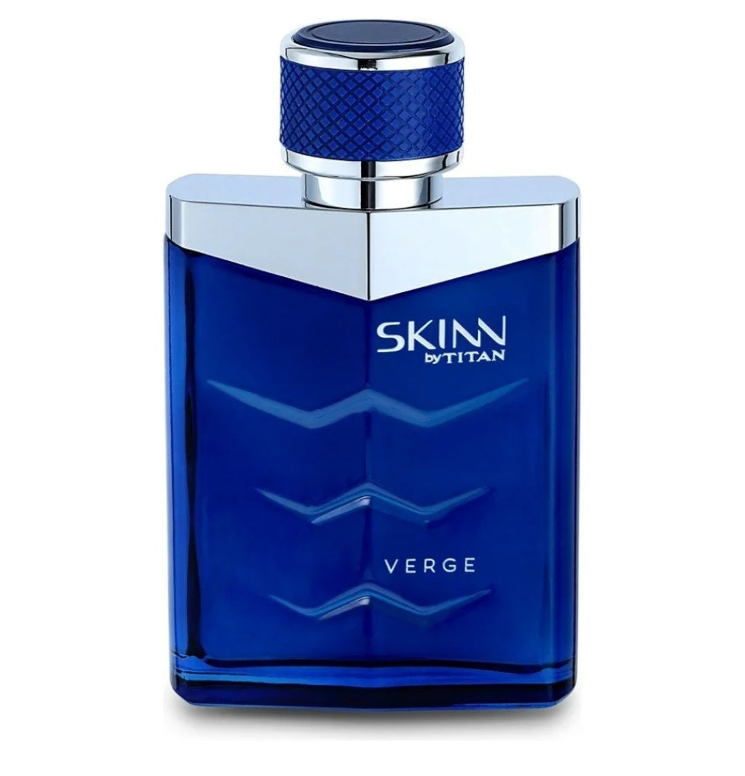 Skinn by Titan, Verge Long Lasting EDP for Men - 100 mL | Perfume for Men | Eau De Parfum for Men | Men's cologne | For Daily Use | Premium Fragrance | Grooming Essentials