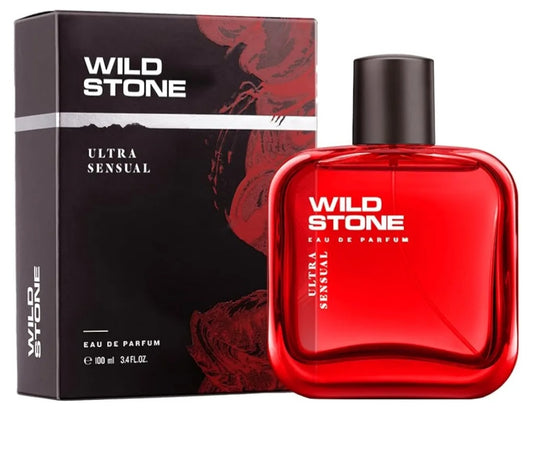 Wild Stone Ultra Sensual Long Lasting Perfume for Men, 100ml, A Sensory Treat for Casual Encounters, Aromatic Blend of Masculine Fragrances