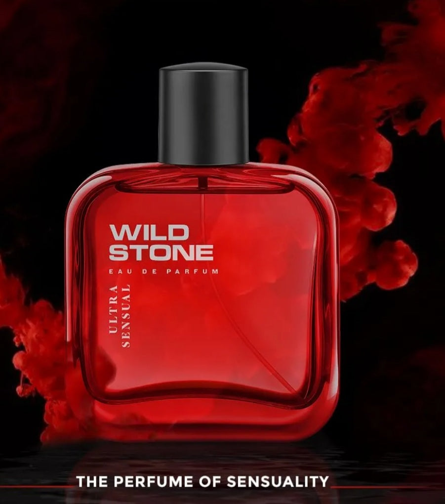 Wild Stone Ultra Sensual Long Lasting Perfume for Men, 100ml, A Sensory Treat for Casual Encounters, Aromatic Blend of Masculine Fragrances